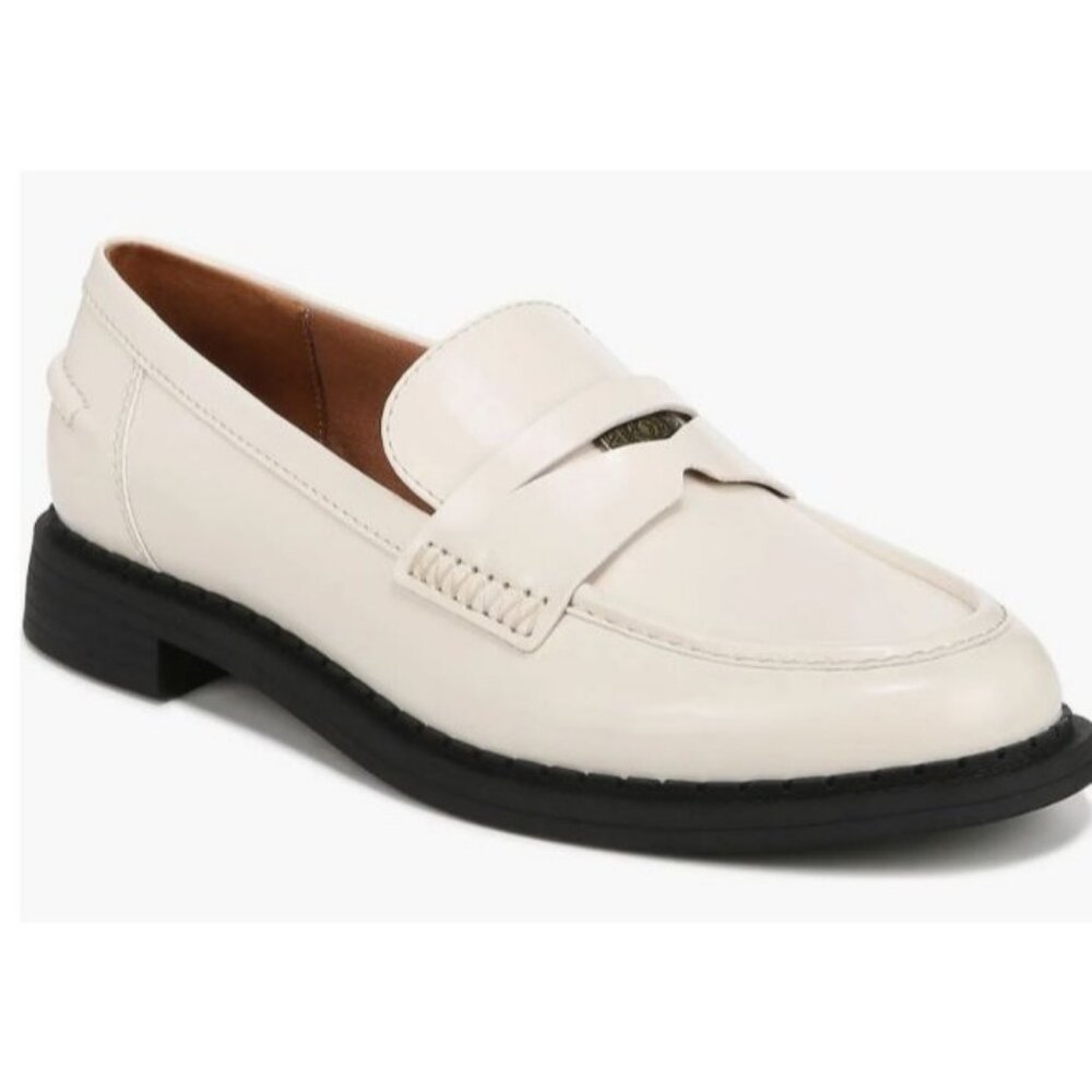 Zodiac Hunter Patent Leather Penny Loafers Women's Size 10M in Bone New in Box!